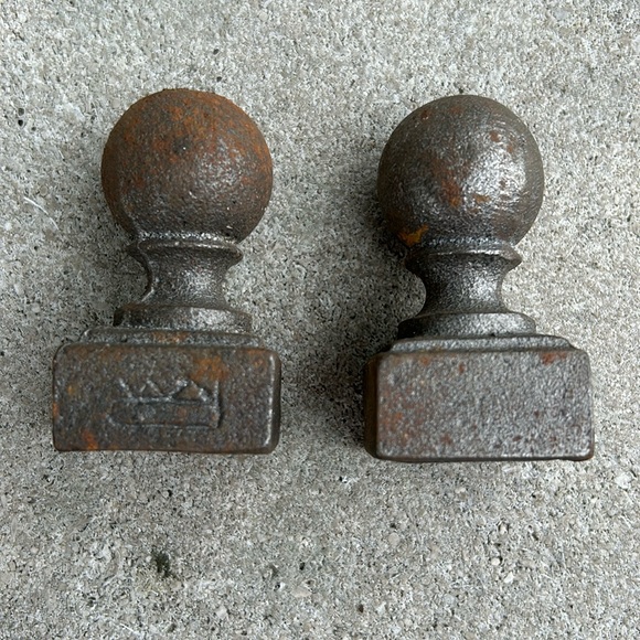 Iron Finials, Fence Topper, Gate Tops, Set of 2, Iron Shop Custom Made - Picture 1 of 7
